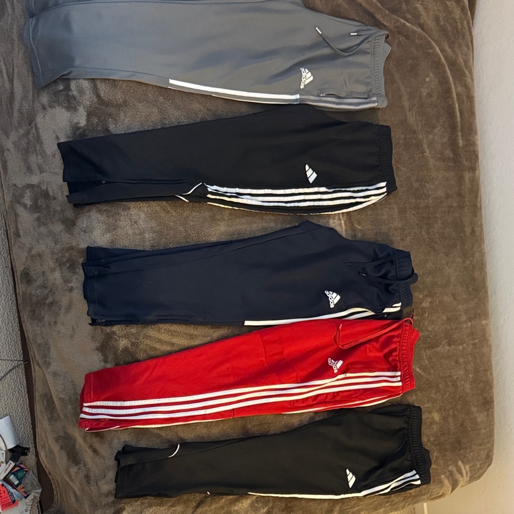 Adidas men’s Sweatpants - Gray, Black, Red